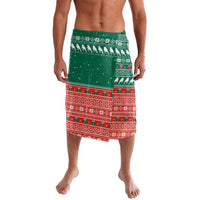 Bangladesh Christmas Lavalava with Black-Capped Bird Gift Stack and Green Red Snowflake Pattern - Wonder Print Shop