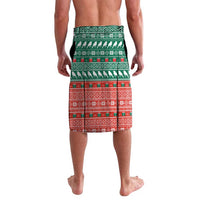 Bangladesh Christmas Lavalava with Black-Capped Bird Gift Stack and Green Red Snowflake Pattern - Wonder Print Shop