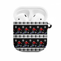 Skiing Snowflake Christmas AirPods Case Xmas Holiday Patterns - Wonder Print Shop