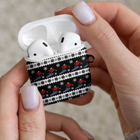 Skiing Snowflake Christmas AirPods Case Xmas Holiday Patterns - Wonder Print Shop