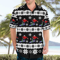 Skiing Snowflake Christmas Hawaiian Shirt Xmas Holiday Patterns - Wonder Print Shop