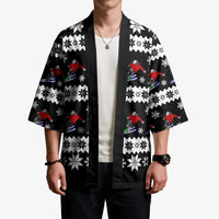 Skiing Snowflake Christmas Kimono Xmas Holiday Patterns - Wonder Print Shop