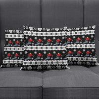 Skiing Snowflake Christmas Pillow Cover Xmas Holiday Patterns - Wonder Print Shop