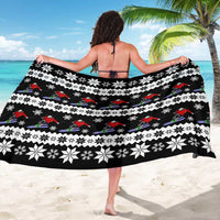 Skiing Snowflake Christmas Sarong Xmas Holiday Patterns - Wonder Print Shop