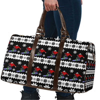 Skiing Snowflake Christmas Travel Bag Xmas Holiday Patterns - Wonder Print Shop