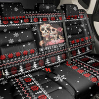 Skull Couple Christmas Back Car Seat Cover Xmas Holiday Patterns - Wonder Print Shop