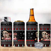 Skull Couple Christmas 4 in 1 Can Cooler Tumbler Xmas Holiday Patterns - Wonder Print Shop