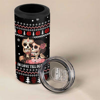 Skull Couple Christmas 4 in 1 Can Cooler Tumbler Xmas Holiday Patterns - Wonder Print Shop