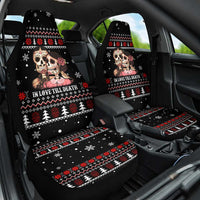 Skull Couple Christmas Car Seat Cover Xmas Holiday Patterns - Wonder Print Shop