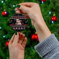 Skull Couple Christmas Ceramic Ornament Xmas Holiday Patterns - Wonder Print Shop