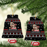 Skull Couple Christmas Ceramic Ornament Xmas Holiday Patterns - Wonder Print Shop