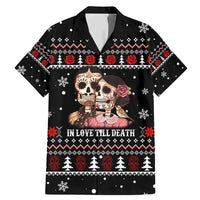 Skull Couple Christmas Family Matching Mermaid Dress and Hawaiian Shirt Xmas Holiday Patterns - Wonder Print Shop