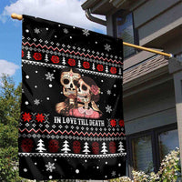 Skull Couple Christmas Garden Flag Xmas Holiday Patterns - Wonder Print Shop