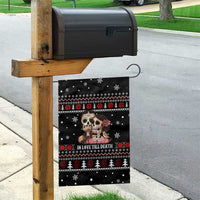 Skull Couple Christmas Garden Flag Xmas Holiday Patterns - Wonder Print Shop