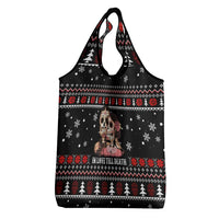 Skull Couple Christmas Grocery Bag Xmas Holiday Patterns - Wonder Print Shop