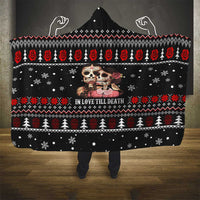 Skull Couple Christmas Hooded Blanket Xmas Holiday Patterns - Wonder Print Shop