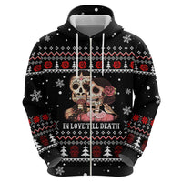Skull Couple Christmas Hoodie Xmas Holiday Patterns - Wonder Print Shop