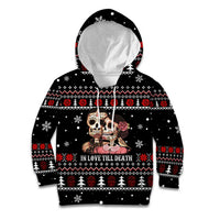 Skull Couple Christmas Kid Hoodie Xmas Holiday Patterns - Wonder Print Shop