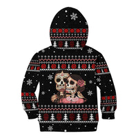 Skull Couple Christmas Kid Hoodie Xmas Holiday Patterns - Wonder Print Shop