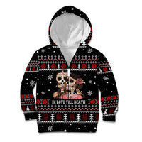 Skull Couple Christmas Kid Hoodie Xmas Holiday Patterns - Wonder Print Shop