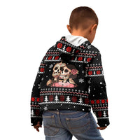 Skull Couple Christmas Kid Hoodie Xmas Holiday Patterns - Wonder Print Shop