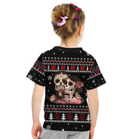 Skull Couple Christmas Kid T Shirt Xmas Holiday Patterns - Wonder Print Shop