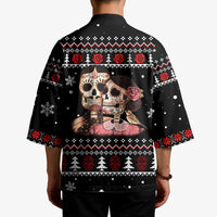 Skull Couple Christmas Kimono Xmas Holiday Patterns - Wonder Print Shop