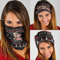 Skull Couple Christmas Neck Gaiter Xmas Holiday Patterns - Wonder Print Shop