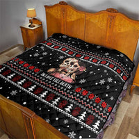 Skull Couple Christmas Quilt Xmas Holiday Patterns - Wonder Print Shop