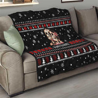 Skull Couple Christmas Quilt Xmas Holiday Patterns - Wonder Print Shop