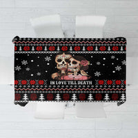 Skull Couple Christmas Tablecloth Xmas Holiday Patterns - Wonder Print Shop