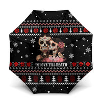 Skull Couple Christmas Umbrella Xmas Holiday Patterns - Wonder Print Shop