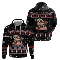 Skull Couple Christmas Zip Hoodie Xmas Holiday Patterns - Wonder Print Shop