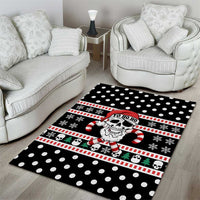 Skull Creepmas Christmas Yall Christmas Area Rug Xmas Holiday Patterns - Wonder Print Shop