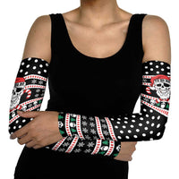 Skull Creepmas Christmas Yall Christmas Arm Sleeves Xmas Holiday Patterns - Wonder Print Shop