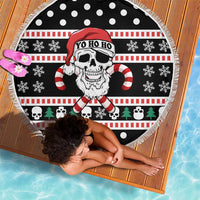 Skull Creepmas Christmas Yall Christmas Beach Blanket Xmas Holiday Patterns - Wonder Print Shop