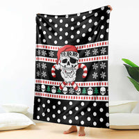 Skull Creepmas Christmas Yall Christmas Blanket Xmas Holiday Patterns - Wonder Print Shop