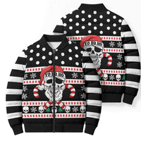 Skull Creepmas Christmas Yall Christmas Bomber Puffer Jacket Xmas Holiday Patterns - Wonder Print Shop