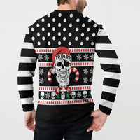 Skull Creepmas Christmas Yall Christmas Button Sweatshirt Xmas Holiday Patterns - Wonder Print Shop