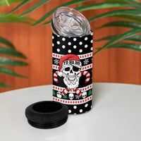 Skull Creepmas Christmas Yall Christmas 4 in 1 Can Cooler Tumbler Xmas Holiday Patterns - Wonder Print Shop