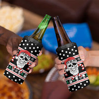 Skull Creepmas Christmas Yall Christmas 4 in 1 Can Cooler Tumbler Xmas Holiday Patterns - Wonder Print Shop