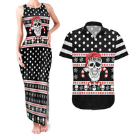 Skull Creepmas Christmas Yall Christmas Couples Matching Tank Maxi Dress and Hawaiian Shirt Xmas Holiday Patterns - Wonder Print Shop