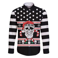 Skull Creepmas Christmas Yall Christmas Family Matching Long Sleeve Bodycon Dress and Hawaiian Shirt Xmas Holiday Patterns - Wonder Print Shop