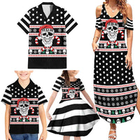 Skull Creepmas Christmas Yall Christmas Family Matching Summer Maxi Dress and Hawaiian Shirt Xmas Holiday Patterns - Wonder Print Shop