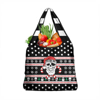 Skull Creepmas Christmas Yall Christmas Grocery Bag Xmas Holiday Patterns - Wonder Print Shop