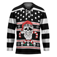 Skull Creepmas Christmas Yall Christmas Hockey Jersey Xmas Holiday Patterns - Wonder Print Shop