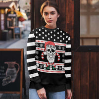 Skull Creepmas Christmas Yall Christmas Ugly Christmas Sweater Xmas Holiday Patterns - Wonder Print Shop