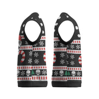 Skull Creepmas Christmas Yall Christmas Knitted V-Neck Vest Xmas Holiday Patterns - Wonder Print Shop