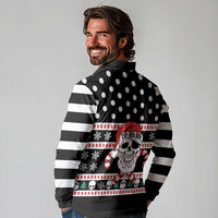 Skull Creepmas Christmas Yall Christmas Long Sleeve Polo Shirt Xmas Holiday Patterns - Wonder Print Shop