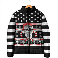 Skull Creepmas Christmas Yall Christmas Padded Jacket Xmas Holiday Patterns - Wonder Print Shop